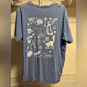 Lucky Brand Blue Graphic Tee